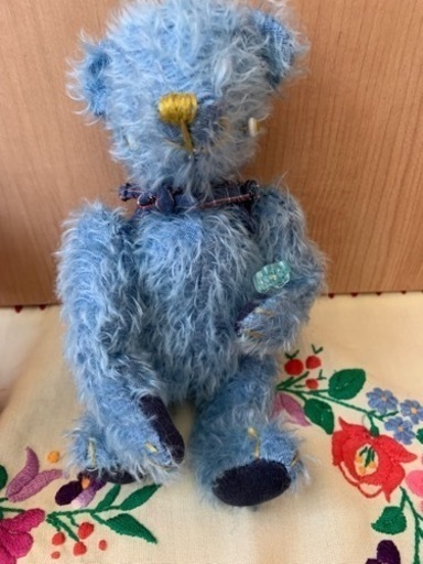 ハンドメイド　テディベア  ロン君　ステックキャンディーつき