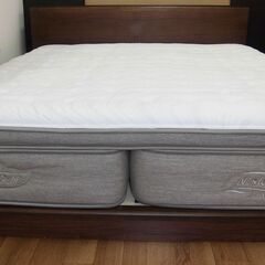 R536 NITORI クイーンベッド ダブルマットレス、幅170cm Used・美品