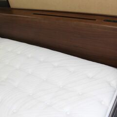 R536 NITORI クイーンベッド ダブルマットレス、幅170cm Used・美品