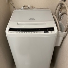 日立　洗濯機　BW-V100EE7（W）　ビートウォッシュ 
