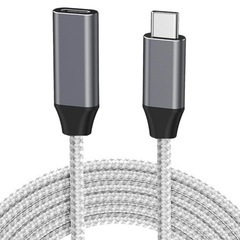 USB Type C延長ケーブル (3m, グレー)