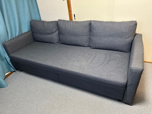 【値下げ】IKEA３人掛けソファ