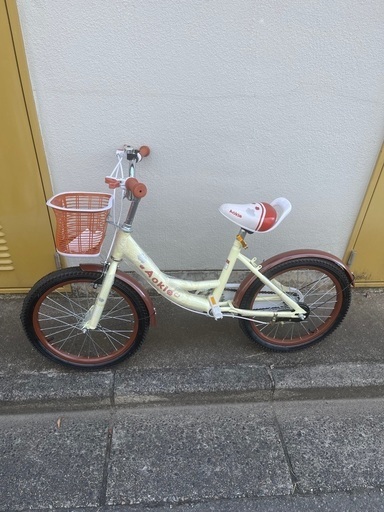 [千葉県成田市引き取り限定]子供自転車軽量 軽い 補助輪付 カゴ付き　18インチ