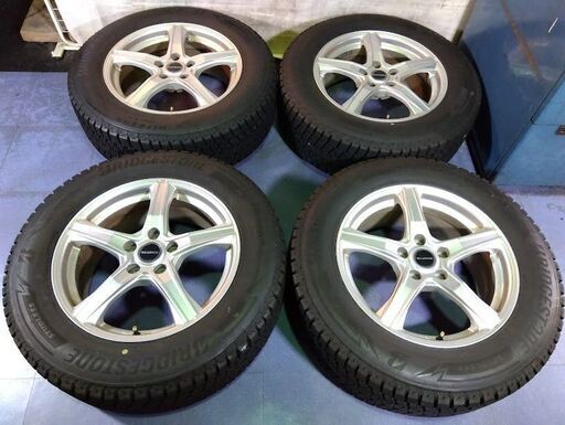 225/65R17 冬タイヤ スタッドレス ブリヂストン DM-V2 ×4本 ①