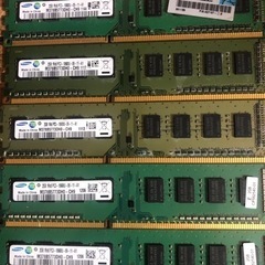 【中古】デスク用DDR3メモリ2GB×9セット(片面チップ)