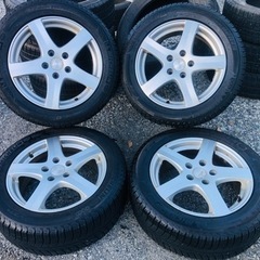 冬タイヤ 205/55R16 PCD112ワーゲン ミニ ベンツ用アルミ付きミシュランスタッドレス4本組