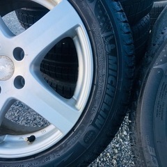 冬タイヤ 205/55R16 PCD112ワーゲン ミニ ベンツ用アルミ付きミシュランスタッドレス4本組