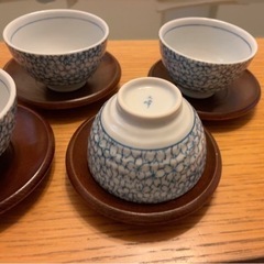 お茶碗　湯呑み　茶托　4客セット