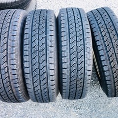 冬タイヤ 165R13 LT 軽バン軽トラ用2021年製スタッドレス アルミ付き4本組