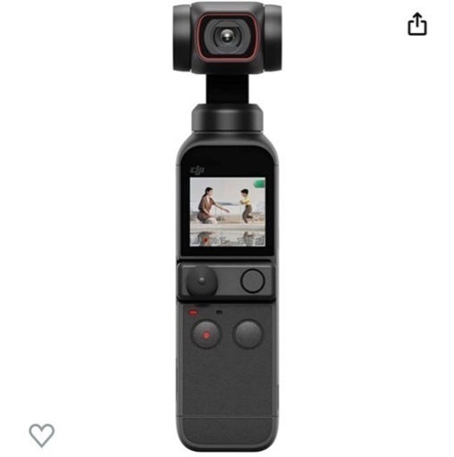 DJI Pocket 2、3軸ジンバル 手持ちスタビライザー、4Kカメラ、1/1.7インチCMOS、64MP写真、フェイストラッキング、YouTube/TikTok/Vlog用動画撮影、Android \u0026iPhone対応のポータブル ビデオカメラ、ブラック