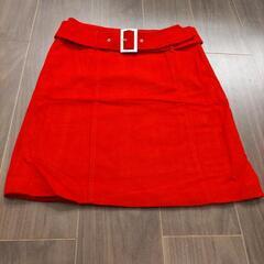 Lui Chantant 赤色スカート　サイズ38