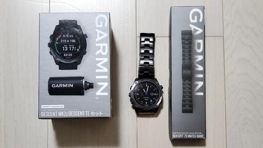 ダイビングでは未使用　定価321,750円　【中古美品】ガーミンMk2i T1 Transmitterセット\n+チタンペルト