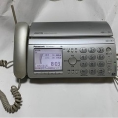 パナソニック おたっくす デジタルコードレスFAX シルバー 