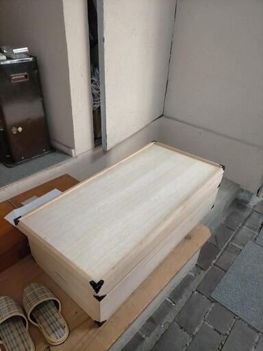 【美品】桐衣装箱　二段　引き取り限定