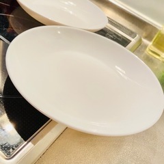 【 白い平皿 ‪🤍🕊】 2枚