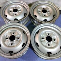 鉄13インチ 旧車 PCD114.3【富山】+35 レトロ 当日物 ヴィンテージ 昭和風 スカイライン ローレル ブルーバード サニー AE86 ファミリア 117クーペ 中古4本
