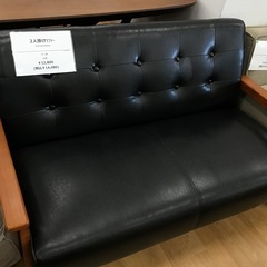 トレファク神戸新長田】ブラックの2人掛けソファー入荷しました