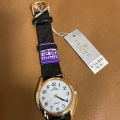 腕時計　時計　LEOBE 日本製　本ワニ革バンド　サファイヤガラス