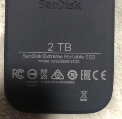 SanDisk 2TB エクストリームポータブルSSD 2TB