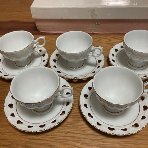 ゴールドライン　ティーカップセット