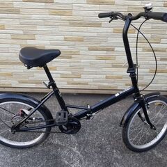 中古自転車 変速無し 20インチ 折り畳み 軽整備済み 防犯登録...