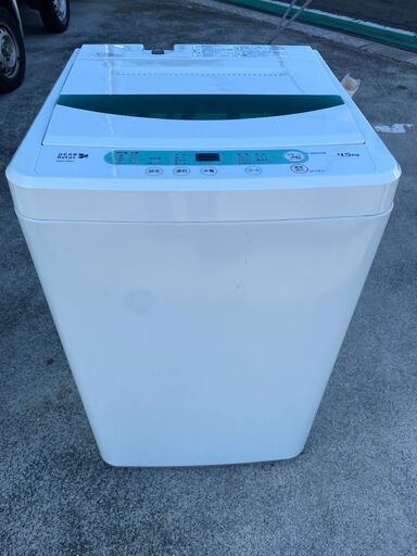 YAMADA　全自動洗濯機　YWM-T45A1　4.5㎏　HERBRelax　動作良好　2017年製　ヤマダ電機