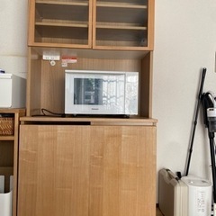 【受付終了】無印良品　木製カップボード　食器棚