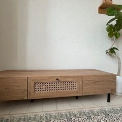 旭川市】 LOWYA ラタン調テレビボード