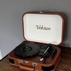 VOKSUN レコードプレーヤー 