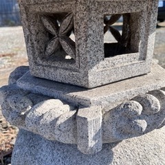 【売約済】雪見灯籠 庭園 和風置物 六角雪見 石灯籠