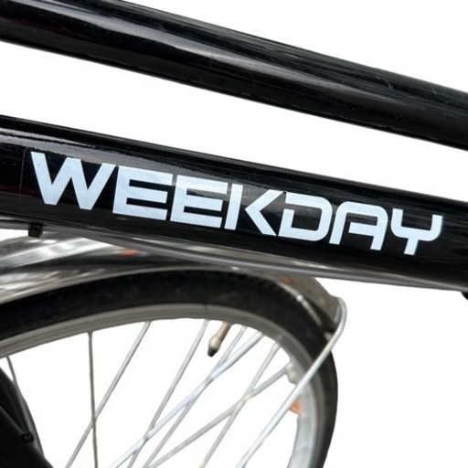 WEEKDAY 自転車　ブラック 黒 防犯登録解除済み WEEKDAY 自転車 ブラック 黒 防犯登録解除済み サイクル 防犯登録
