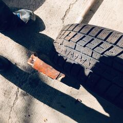 トヨタ　アクア　スタッドレスホイール付き