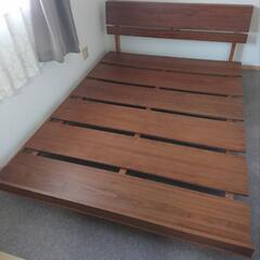 ★【ニトリ】ダブルベッド　11万円位で購入　2021年製　2枚マットレス　💳自社配送時🌟代引き可💳※現金、クレジット、スマホ決済対応※