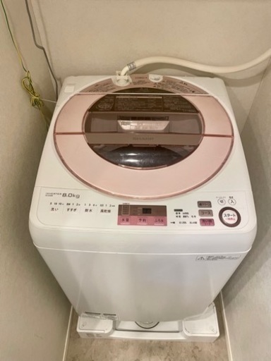 シャープ全自動洗濯機 8kg ES-GV8A