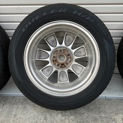 デリカD5純正アルミホイール 18インチ 225/60R18タイヤ付き