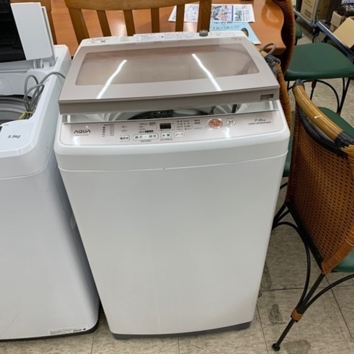 洗濯機 AQW-GV70G AQUA 2018年製 ※2400010283604