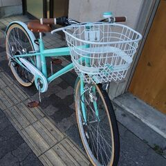 [TAMAKOSHI]MAHALO(マハロ)26吋女児用ジュニアサイクル 外装6段/グリーン