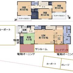 商談中　築浅・駐車５台以上可能　４SLDK＋ガレージ　武蔵…