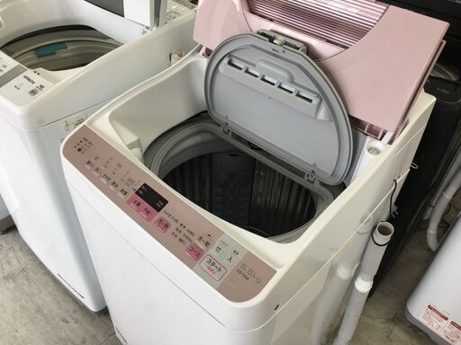 洗濯機の分解クリーニング行っています！配送設置込み　シャープ5.5K洗濯乾燥機　2017年製　分解クリーニング済み！！