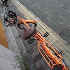 Active Style[アクティブスタイル]20吋 コンパクト自転車 外装6段/LEDオート/オレンジ