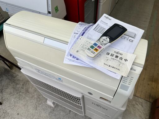 【動作保証あり】FUJITSU nocria 2015年 4.0kw 14畳用 200V 冷暖房ルームエアコン AS-S405KS2【管理KR437】