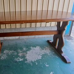 タイ製 木製 ダイニングテーブル 4人用 幅130cm×奥行80...