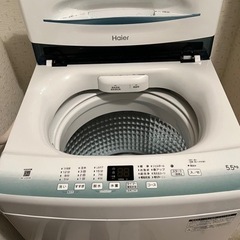 洗濯機 Haier 一人暮らし用JW-U55HK