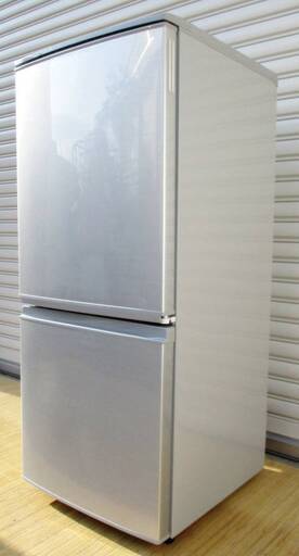 SHARP　2ドア　冷蔵庫　SJ-D14C-S　137L　どっちもつけかえドア　LED照明　シルバー　動作良好　生活家電　シャープ