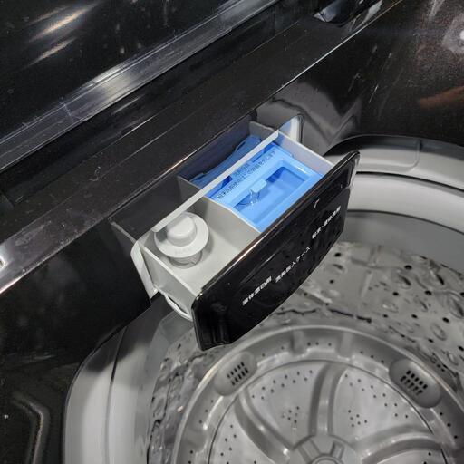 ‍♂️h051223売約済み❌4823‼️配送設置は無料‼️定価49,820円❣️最新2023年製✨ブラックガラストップ✨アイリスオーヤマ 6kg 全自動洗濯機