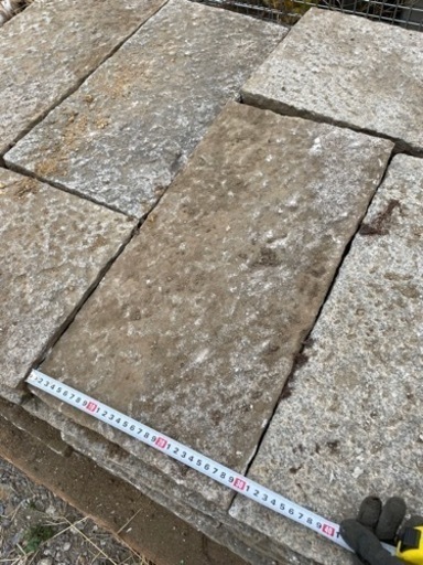 御影石 施行,配達可能! 庭石 インターロッキング 敷石 石材 駐車場