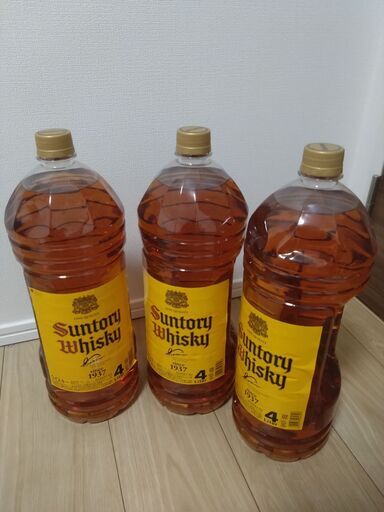 【新品未開封】サントリー角・４L・３本セットの１２L・角瓶 4000ml 4L×３サントリー ウイスキー ウィスキー japanese whisky 長S