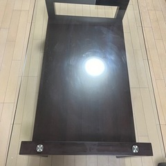 【ネット決済】ガラステーブル(ローテーブル)