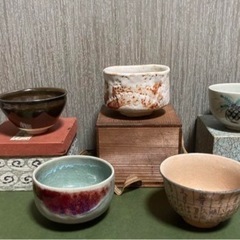 【お値下げしました】茶器５点　抹茶茶碗　天目茶碗　④⑤は【珍品】...