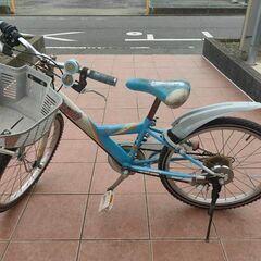 22インチ　女の子　自転車　5段変速